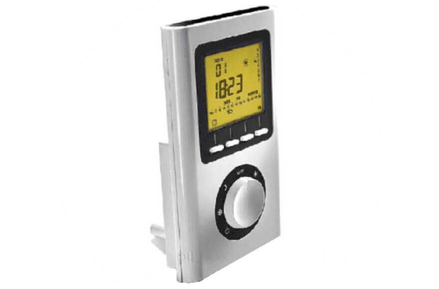 Practical X3D radio-controlled room thermostat for Aeroflow electrical heating